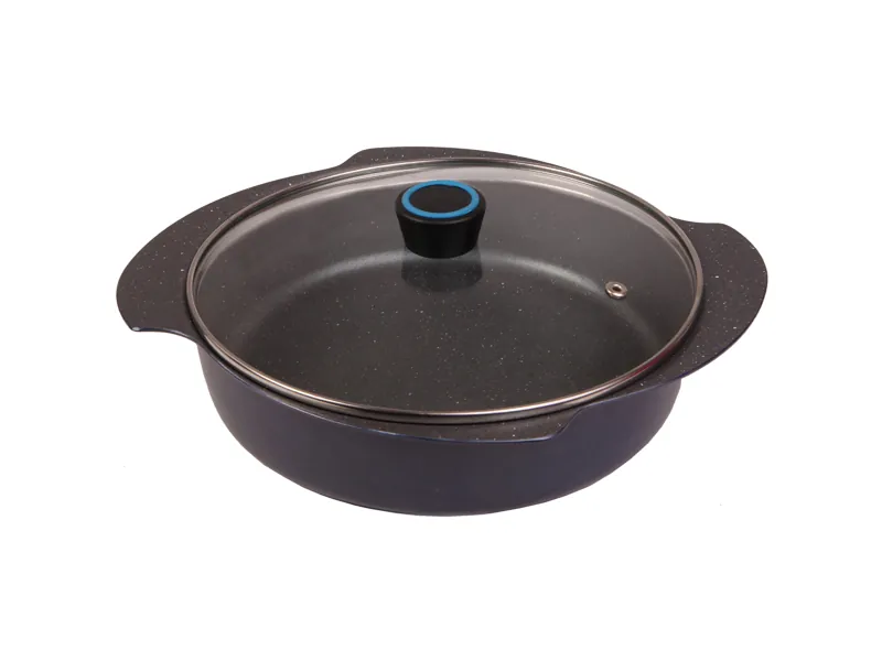 تابه دودسته مدل پروانه butterfly-double-handled-pot-navyblue